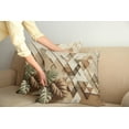 thumbnail image 1 of Ambesonne Monstera Throw Pillow Cover Pack of 2, Scandinavian Boho Style, 2 Pcs-16"x16", Pale Reseda Green Cocoa, 1 of 5