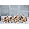 thumbnail image 1 of Ambesonne Monstera Throw Pillow Cover Pack of 4, Abstract Mid Century Leaf, 4 Pcs-24" x 24", Redbrown Dusk Black, 1 of 5