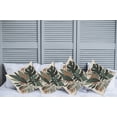 thumbnail image 1 of Ambesonne Monstera Throw Pillow Cover Pack of 4, Tropical Abstract Boho Art, 4 Pcs-40"x40", Sage Green Fawn Evergreen, 1 of 5