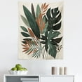 thumbnail image 1 of Ambesonne Monstera Wall Hanging Tapestry, Tropical Abstract Boho Art, 23"x28", Sage Green Fawn Evergreen, 1 of 2