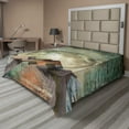 thumbnail image 1 of Ambesonne Moon Flat Sheet, Stripes with Grunge Effect, Full Size, Multicolor, 1 of 1