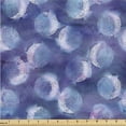 thumbnail image 1 of Ambesonne Moon Print Fabric by the Yard Upholstery, Crescent Bohemian Design, 10 Yards, Dark Violet and Pale Sky Blue, 1 of 1