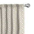 thumbnail image 1 of Ambesonne Moroccan 4-Panel Curtains, Traditional Girih Star, 56"x95", Amber and White, 1 of 4