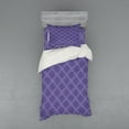 thumbnail image 1 of Ambesonne Moroccan Bedding Set 3 Pcs, Floral Mandala Oriental, Twin, Quartz and Indigo, 1 of 2