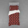 thumbnail image 1 of Ambesonne Moroccan Bedding Set 3 Pcs, Vintage Ottoman Tile, Twin, Green Vermilion Ruby, 1 of 2