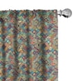 thumbnail image 1 of Ambesonne Moroccan Curtains, Oriental Motifs, Pair of 28"x95", Multicolor, 1 of 5