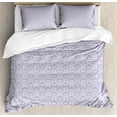 thumbnail image 1 of Ambesonne Moroccan Duvet Cover Sets, Pastel Tones Floral Motif, 2-Queen, Multicolor, 1 of 7