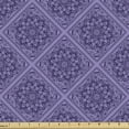 thumbnail image 1 of Ambesonne Moroccan Fabric by the Yard Upholstery, Floral Mandala Oriental, 3 Yards, Quartz and Indigo, 1 of 5