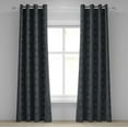 thumbnail image 1 of Ambesonne Moroccan Grommet Curtain, Geometric Star Royal, 50" x 120", Black Cream Blue, 1 of 6