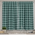 thumbnail image 1 of Ambesonne Moroccan Kitchen Curtains, Oriental Blue Pattern, 55"x45", Forest Green Turquoise, 1 of 3