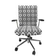 thumbnail image 1 of Ambesonne Moroccan Office Chair Cover Stretchable High Back, Monochrome Tile Design, Black White, 1 of 1