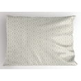 thumbnail image 1 of Ambesonne Moroccan Pillow Sham, Classical Line Pattern, 26" X 20", Taupe White, 1 of 2