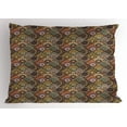 thumbnail image 1 of Ambesonne Moroccan Pillow Sham, Retro Checkered, 36" X 20", Multicolor, 1 of 2