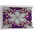 thumbnail image 1 of Ambesonne Moroccan Pillow Sham, Vintage Floral Petals, 26" X 20", Earth Yellow Purple, 1 of 2