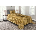 thumbnail image 1 of Ambesonne Moroccan Quilted Bedspread Set 2 Pcs, Marrakesh Royal Palace, Twin Size, Pale Brown, 1 of 3