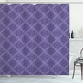 thumbnail image 1 of Ambesonne Moroccan Shower Curtain, Floral Mandala Oriental, 69"Wx70"L, Quartz and Indigo, 1 of 1
