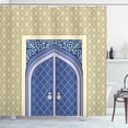 thumbnail image 1 of Ambesonne Moroccan Shower Curtain, Persian Ottoman Culture, 69"Wx84"L, Blue Beige, 1 of 5
