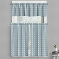 thumbnail image 1 of Ambesonne Moroccan Valance & Curtain, Geometric Border Dots, 55"x45", White Pale Blue and Grey, 1 of 6