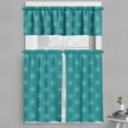 thumbnail image 1 of Ambesonne Moroccan Valance & Curtain, Timeless Orient Motifs, 55"x36", Teal Pale Blue White, 1 of 6