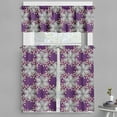 thumbnail image 1 of Ambesonne Moroccan Valance & Curtain, Vintage Floral Petals, 55"x45", Earth Yellow Purple, 1 of 6