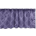 thumbnail image 1 of Ambesonne Moroccan Window Valance, Floral Mandala Oriental, 54" X 18", Quartz and Indigo, 1 of 5