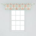 thumbnail image 1 of Ambesonne Moroccan Window Valance, Mosaic Tiles Inspired Floral Pastel Tones Pattern, Curtain Valance for Kitchen Bedroom Decor with Rod Pocket, 54" X 12", Almond Green Blush, 1 of 2