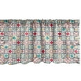 thumbnail image 1 of Ambesonne Moroccan Window Valance, Quatrefoil, 42" x 12", Blue Green, 1 of 3