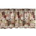 thumbnail image 1 of Ambesonne Moroccan Window Valance, Vintage Square Pattern, 54" X 12", Cream Dark Coral Brown, 1 of 3