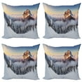 thumbnail image 1 of Ambesonne Mountain Throw Pillow Cover 4 Pack, Roszutec Slovakia, 20", Multicolor, 1 of 5