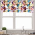 thumbnail image 1 of Ambesonne Mountain Valance Pack of 2, Colorful Abstract Peaks, 54"X12", Multicolor, 1 of 2