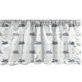 thumbnail image 1 of Ambesonne Mouse Valance Pack of 2, Rodents and Mini Hearts, 54"X12", Dimgray and White, 1 of 4
