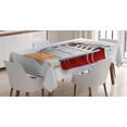 thumbnail image 1 of Ambesonne Movie Theater Tablecloth Rectangular Table Cover, Snacks Premiere, 60"x90", Multicolor, 1 of 4