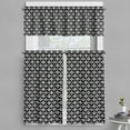 thumbnail image 1 of Ambesonne Mudcloth Valance & Curtain, Native Triangles, 55"x36", White and Black, 1 of 7