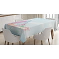 thumbnail image 1 of Ambesonne Multi Tablecloth Rectangular Table Cover, European Cities Landmarks, 60"x90", Multicolor, 1 of 4