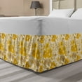 thumbnail image 1 of Ambesonne Multi-color Floral Wrap Around Gathered Microfiber Bed Skirt, King, 1 of 2