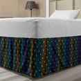 thumbnail image 1 of Ambesonne Multi-color Geometric Gathered Microfiber Bed Skirt, Twin, 1 of 2