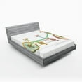 thumbnail image 1 of Ambesonne Multicolor Fitted Sheet, Tandem Bike Design, Full Size, Multicolor, 1 of 2