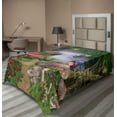 thumbnail image 1 of Ambesonne Mushroom Flat Sheet, Butterflies, Twin Size, Tan Green Red, 1 of 1