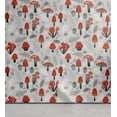 thumbnail image 1 of Ambesonne Mushroom Peel & Stick Wallpaper for Home, Sketch Woodland Design, 13"x36", Vermilion Pale Grey, 1 of 6