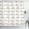 thumbnail image 1 of Ambesonne Mushroom Shower Curtain, Retro Organic Food, 69"Wx84"L, Multicolor, 1 of 3