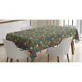 thumbnail image 1 of Ambesonne Mushroom Tablecloth Rectangular Table Cover, Picnic in Forest Pattern, 60"x90", Multicolor, 1 of 4