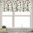 thumbnail image 1 of Ambesonne Mushroom Valance Pack of 2, Leaves Forest Elements, 42"X18", Reseda Green Ruby, 1 of 3