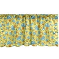 thumbnail image 1 of Ambesonne Mushroom Valance Pack of 2, Mushrooms Pattern, 54"X18", Yellow Multicolor, 1 of 4