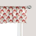 thumbnail image 1 of Ambesonne Mushroom Window Valance, Cartoon Style Amanita, 42" x 18", Cream Red, 1 of 3
