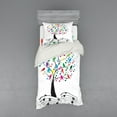 thumbnail image 1 of Ambesonne Music Bedding Set 3 Pcs, Tree with Notes Happiness, Twin XL, Multicolor, 1 of 2