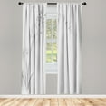 thumbnail image 1 of Ambesonne Music Curtains, Dandelion Summer Silhouettes, Pair of 28"x63", Pale Grey, 1 of 2