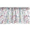 thumbnail image 1 of Ambesonne Music Note Valance Pack of 2, Colorful Treble Clefs, 54"X18", Raspberry and Violet Blue, 1 of 4