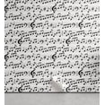 thumbnail image 1 of Ambesonne Music Peel & Stick Wallpaper for Home, Abstract Clef Sheet, 13"x72", Black White, 1 of 6