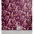 thumbnail image 1 of Ambesonne Music Peel & Stick Wallpaper for Home, Treble Clef Feathers Colorful, 13"x72", Dark Magenta Pale Ruby, 1 of 1