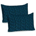 thumbnail image 1 of Ambesonne Music Pillow Sham 2 Pack, Electric Guitars Hand Drawing, 36"x20", Teal Black Violet Blue, 1 of 3